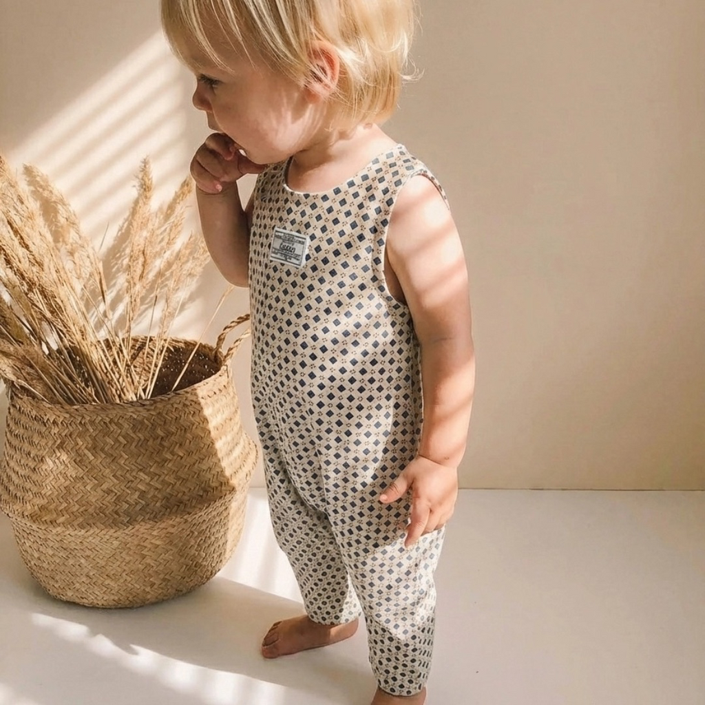 ORGANIC DOT PRINT BABY DRESS (80・90CM）