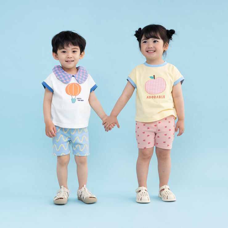 KIDS HOT AIR BALLOON T-SHIRT & WAVY SHORTS SET (100–120CM)