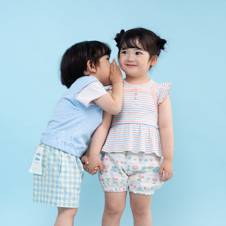 KIDS RETRO FLORAL PRINT BLOOMER SHORTS (100–120CM)