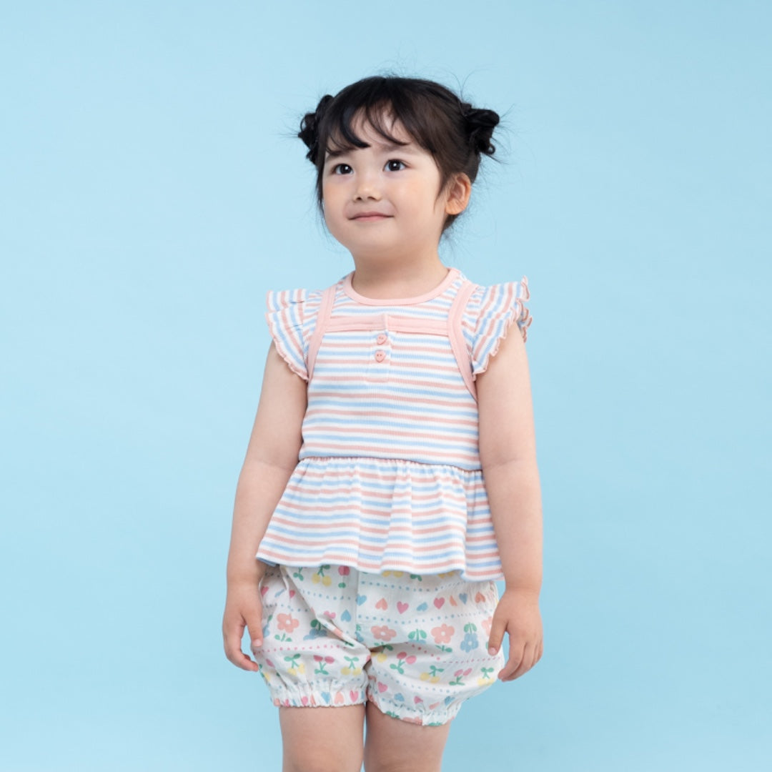 BABY FLORAL & CHERRY BLOOMER SHORTS (90CM)