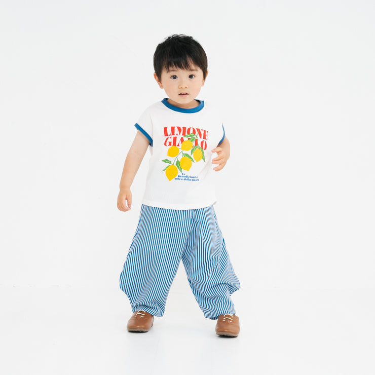 Kids (Size 90cm) Limone Giallo Ringer Tee
