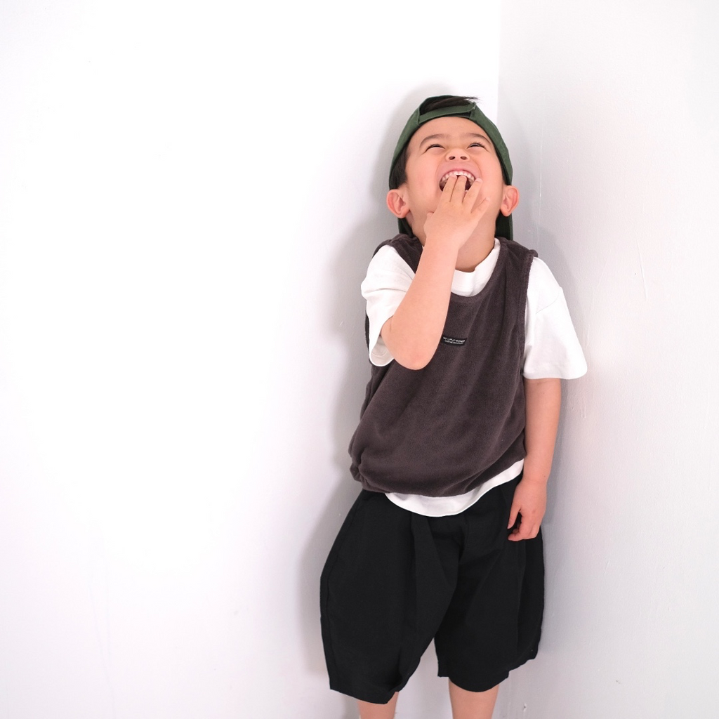 TWILL TUCK SHORT PANTS (100～120CM）
