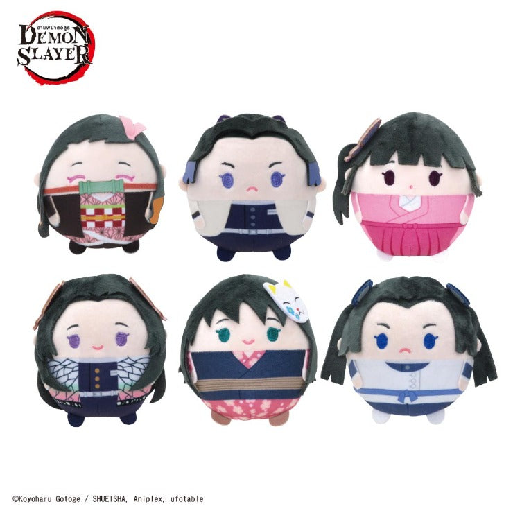 กล่องจุ่มตุ๊กตา ดาบพิฆาตอสูร Demon Slayer  ตุ๊กตาก้อนกลม นุ่มฟู โมเดลอนิเมะน่ารักน่าสะสม