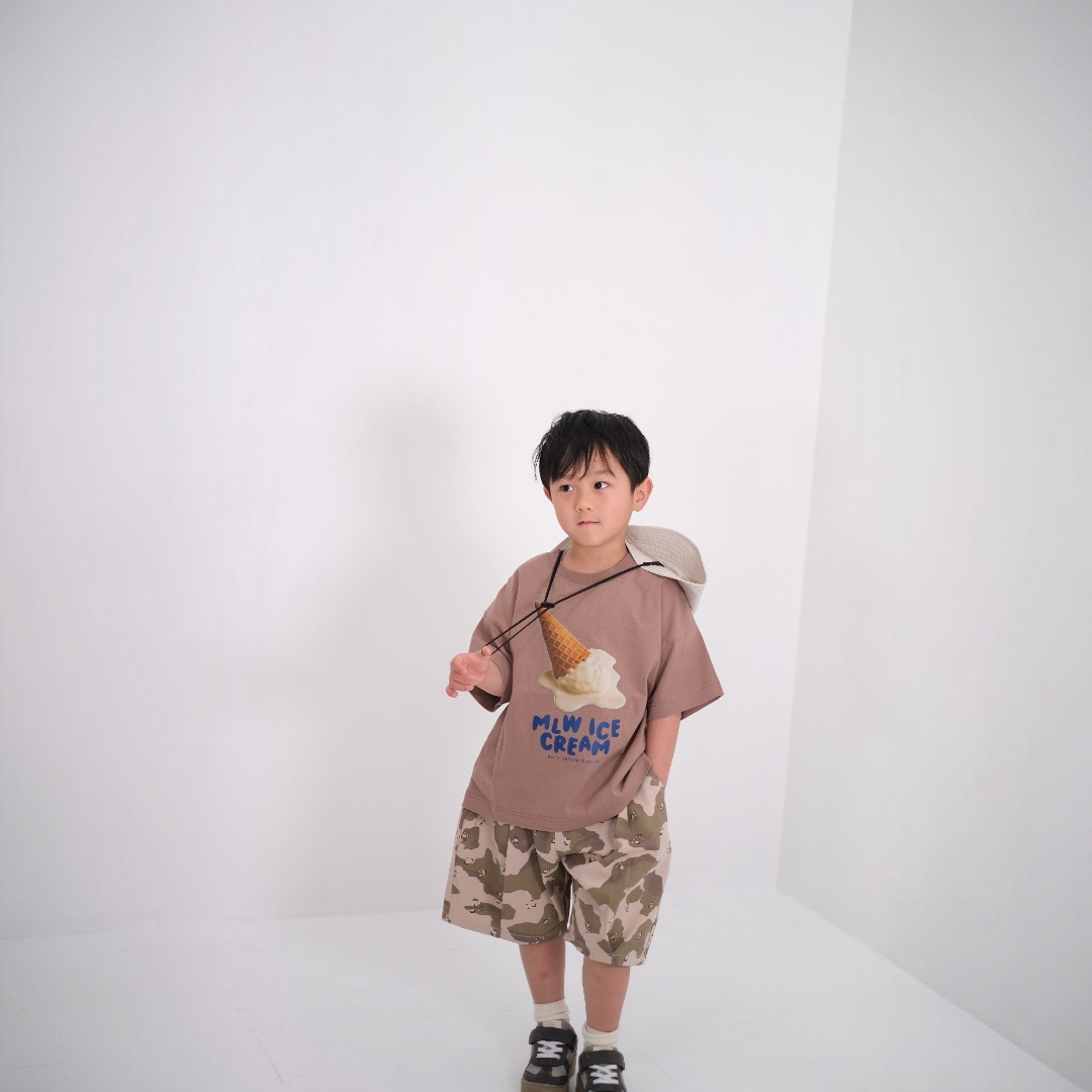 CAMO TWILL TUCK SHORT PANTS (90CM）