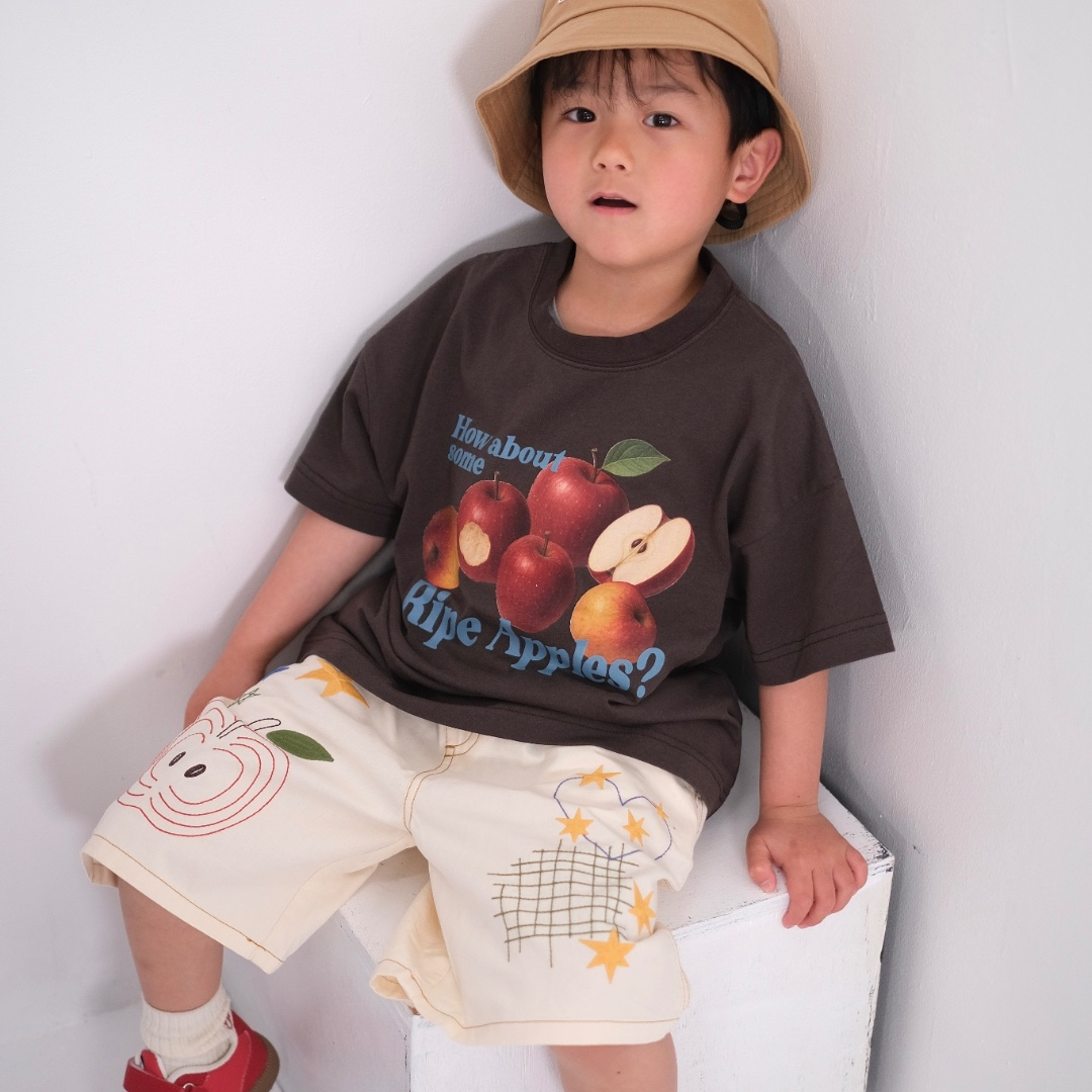 BOLD APPLE GRAPHIC T-SHIRT (90CM）