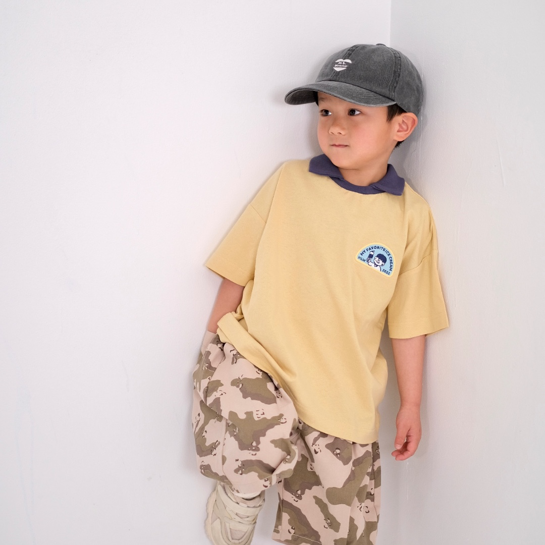 CAMO TWILL TUCK SHORT PANTS (100～120CM）