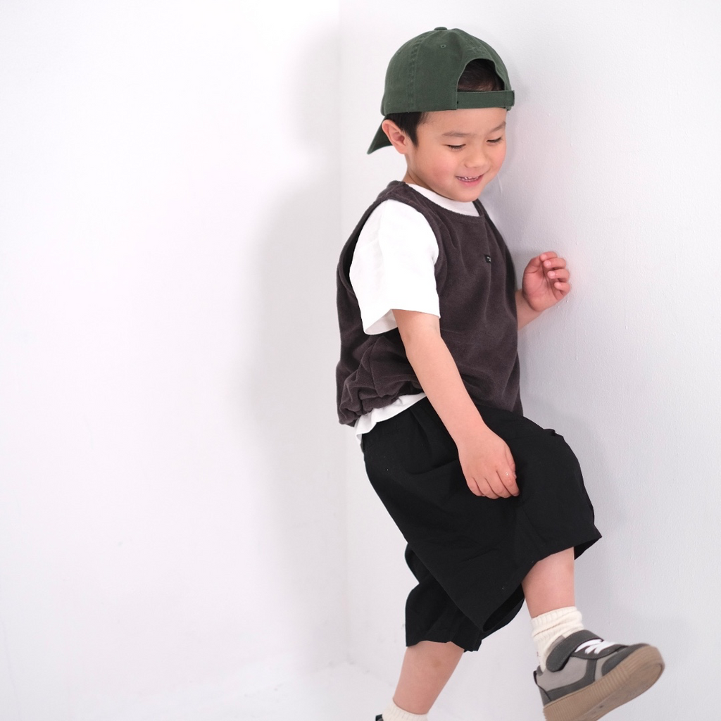 TWILL TUCK SHORT PANTS (130CM）