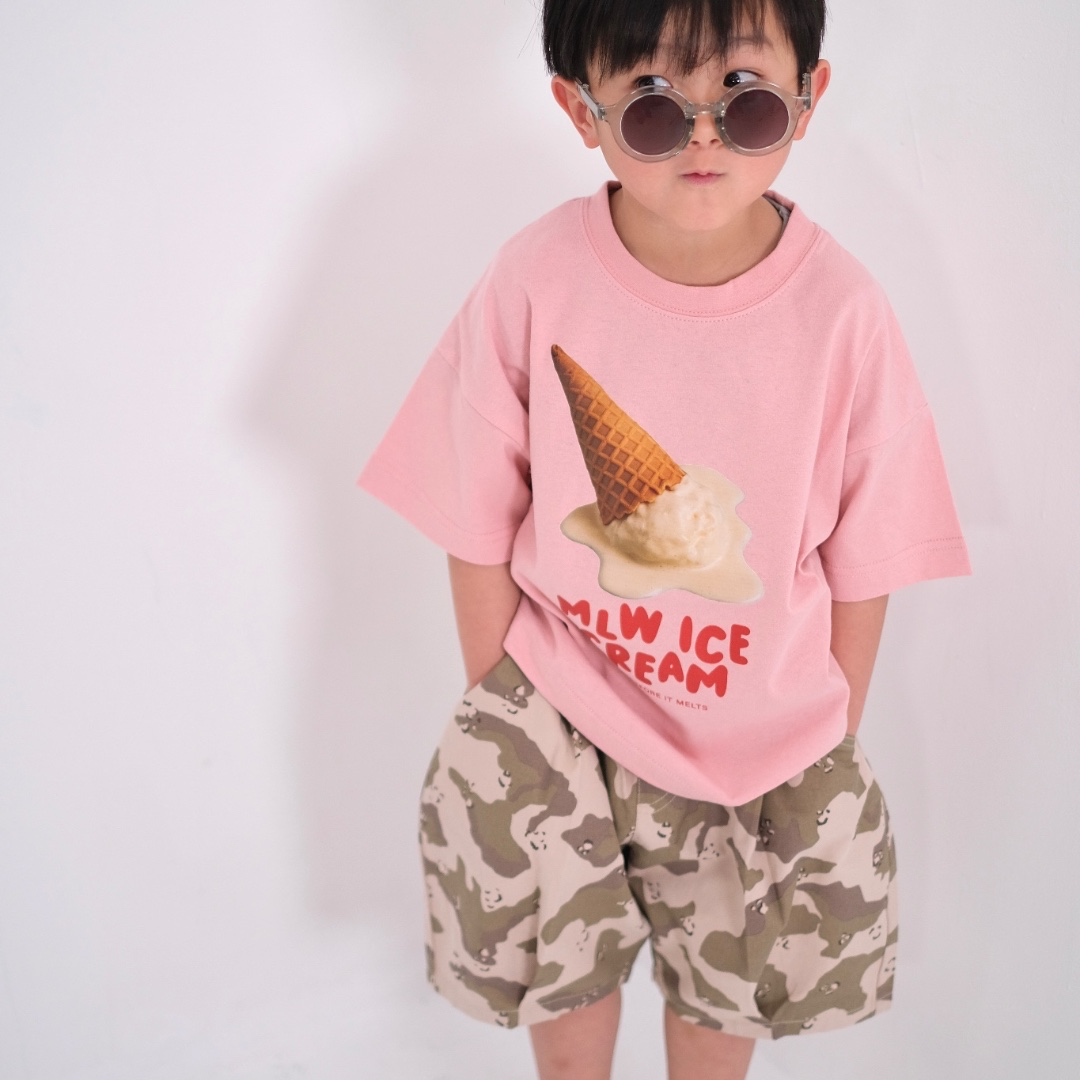 BOLD ICE CREAM GRAPHIC T-SHIRT (90CM）