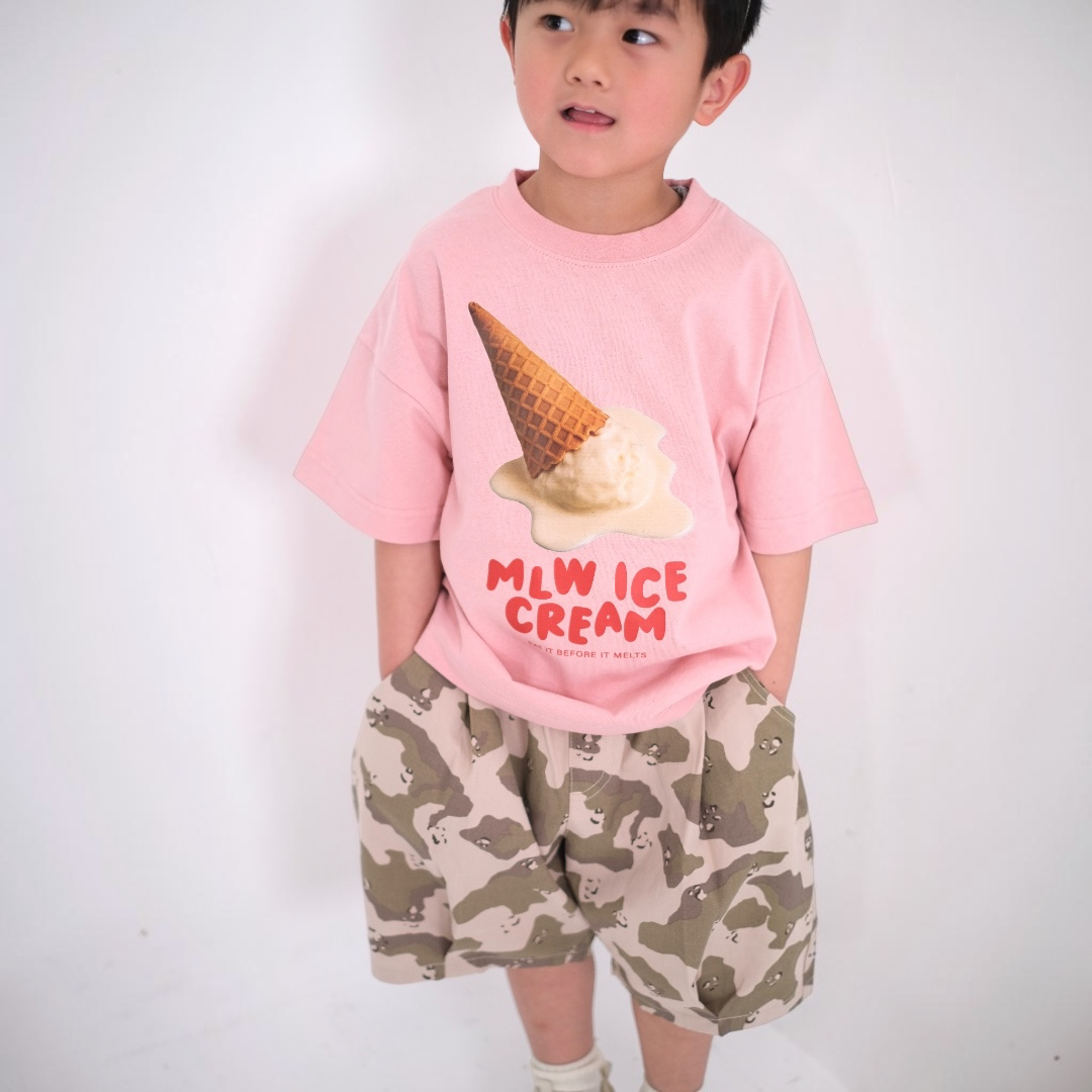 BOLD ICE CREAM GRAPHIC T-SHIRT (130CM）