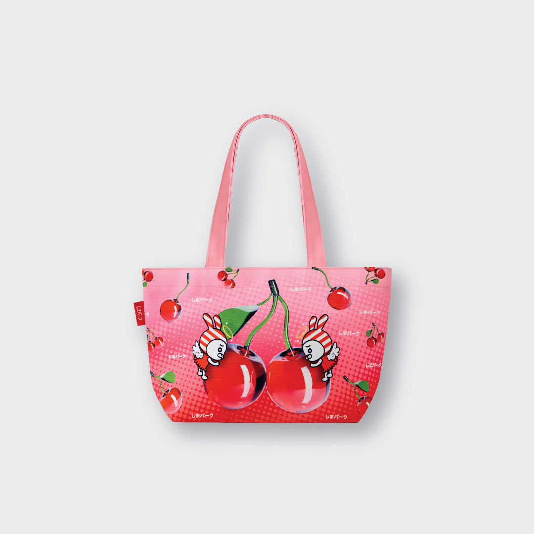 กระเป๋า Cherry Pop Duo Tote ชิมะอุสะเชอร์รี่ป๊อบ – Limited Collection 🐰🍒🐰 (Size M)