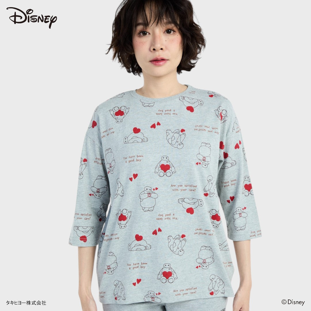 เสื้อแขนยาว Baymax ลายหัวใจ—อบอุ่นน่ากอดแบบหุ่นยนต์ฮีลใจ (Size M-LL)
