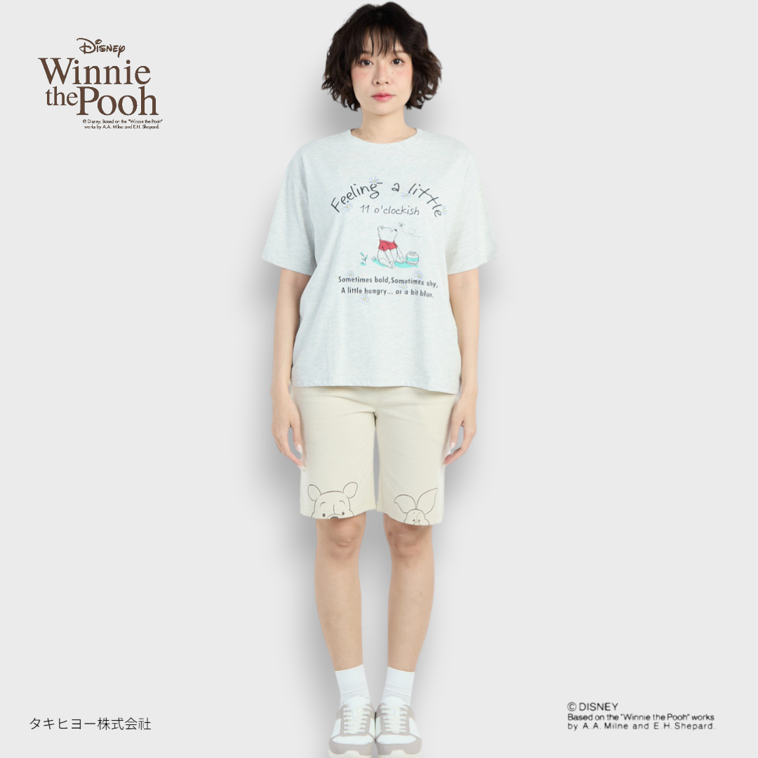 เสื้อยืด Pooh โหมดง่วงหิวตอน 11 โมง — ง่วงๆ หิวๆ ใส่ได้หมด (Size M-LL)