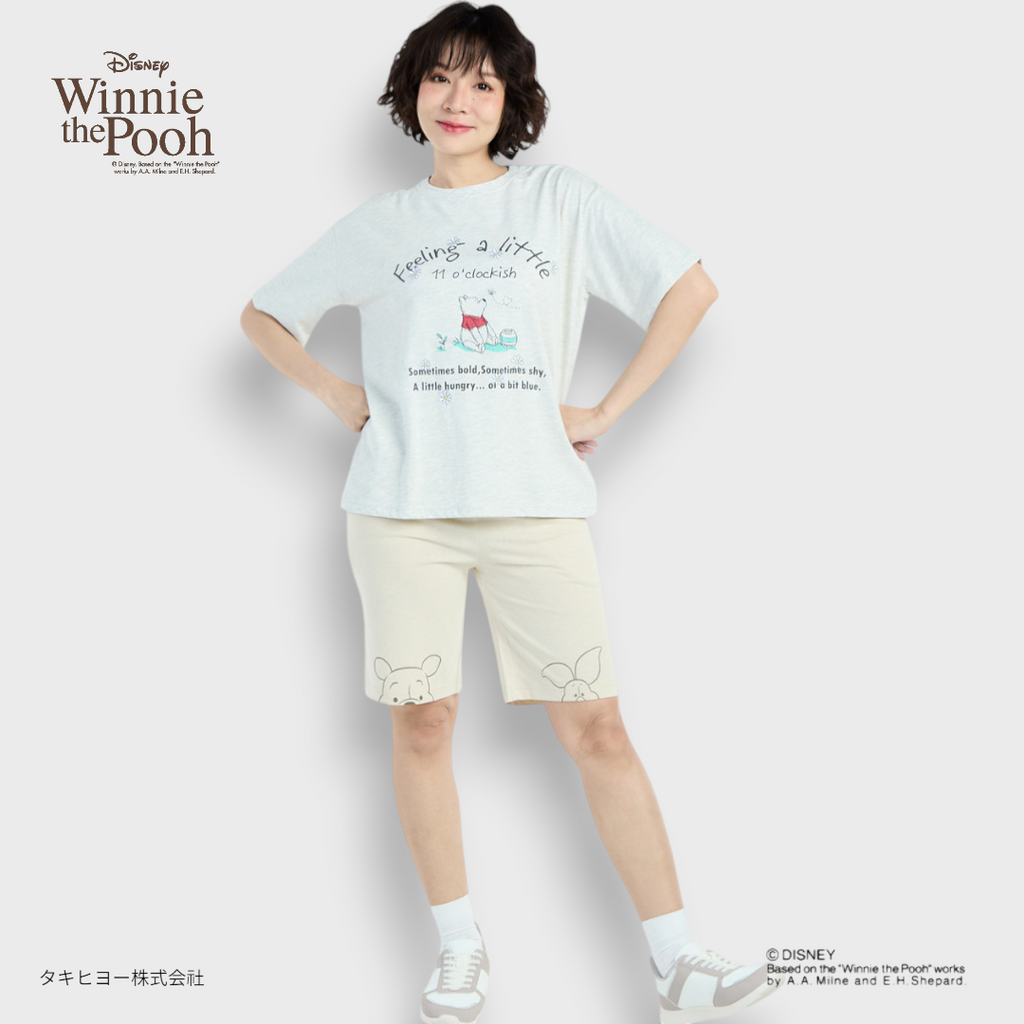 เสื้อยืด Pooh โหมดง่วงหิวตอน 11 โมง — ง่วงๆ หิวๆ ใส่ได้หมด (Size M-LL)