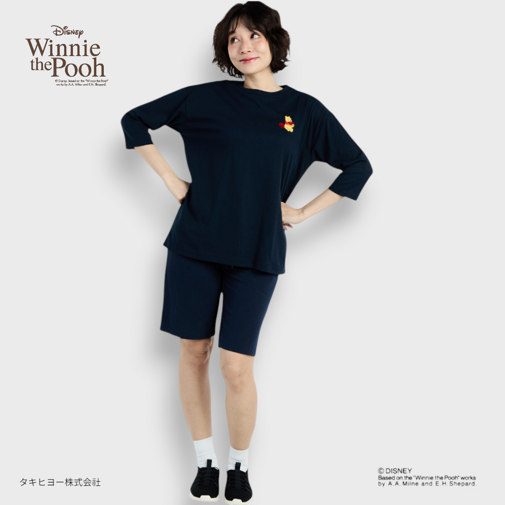 กางเกงขาสั้น หมีพูห์หัวใจดุ๊กดิ๊ก (Size M-LL)
