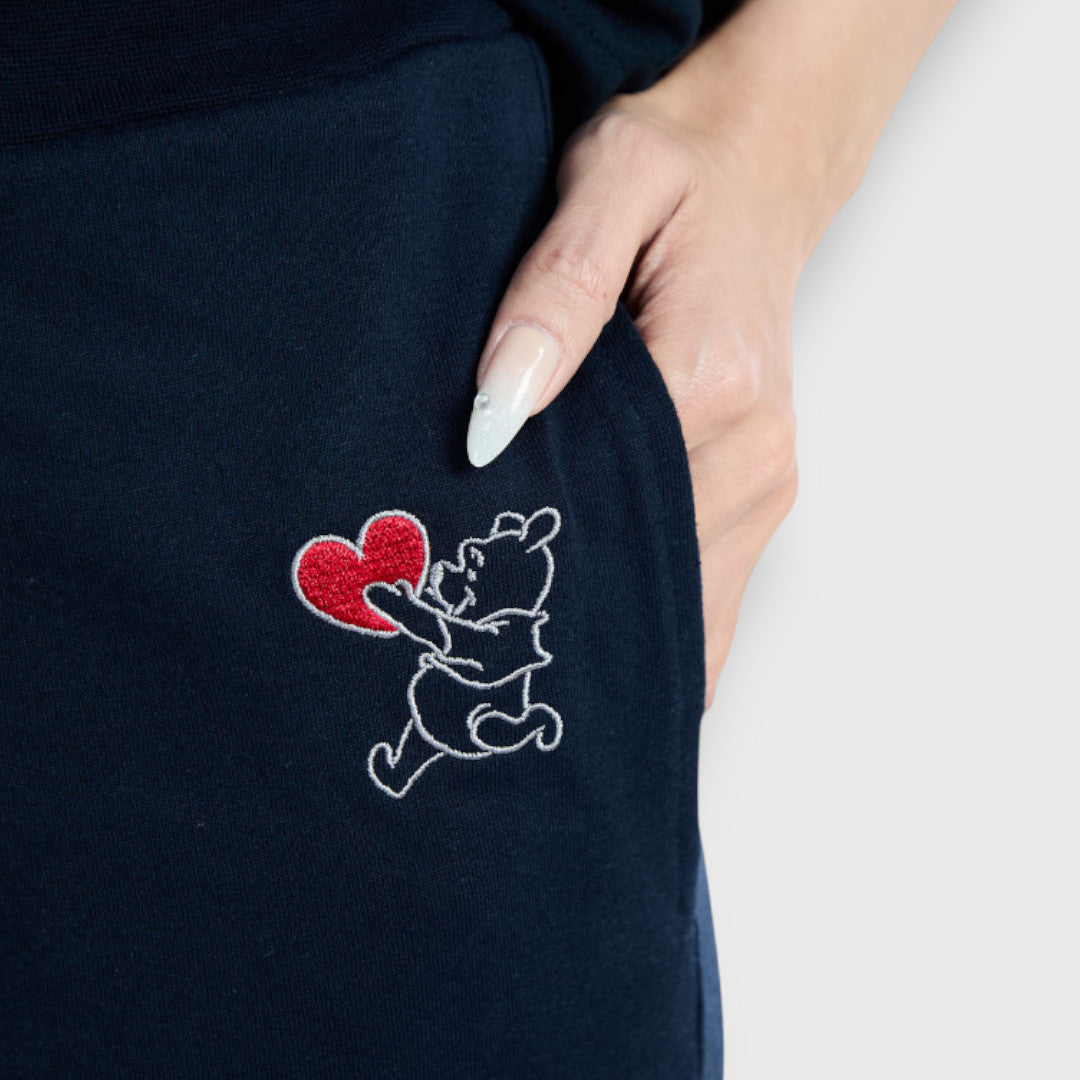 กางเกงขาสั้น หมีพูห์หัวใจดุ๊กดิ๊ก (Size M-LL)
