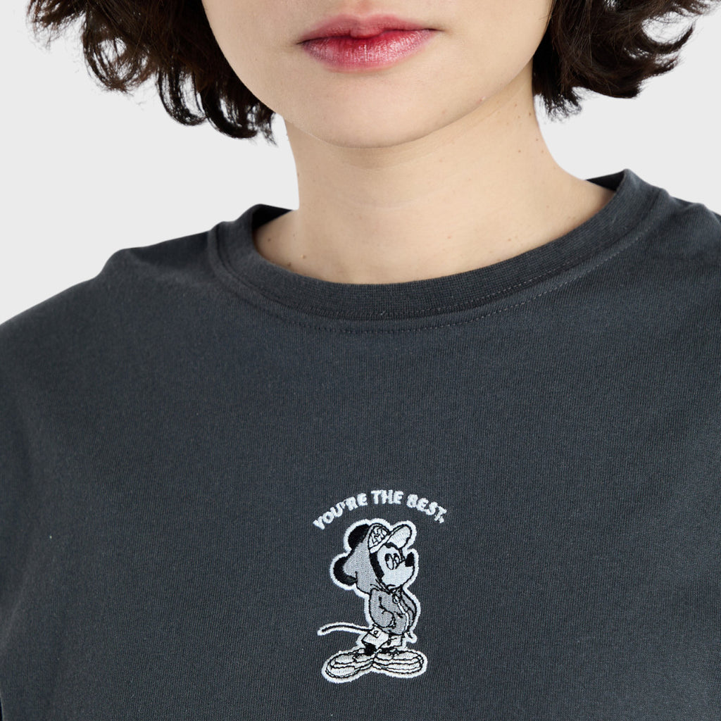 เสื้อยืดมิกกี้เมาส์สีดำ รุ่น “You’re the Best!” – มินิมอลเท่ๆ สไตล์ดิสนีย์ (Size S-LL)
