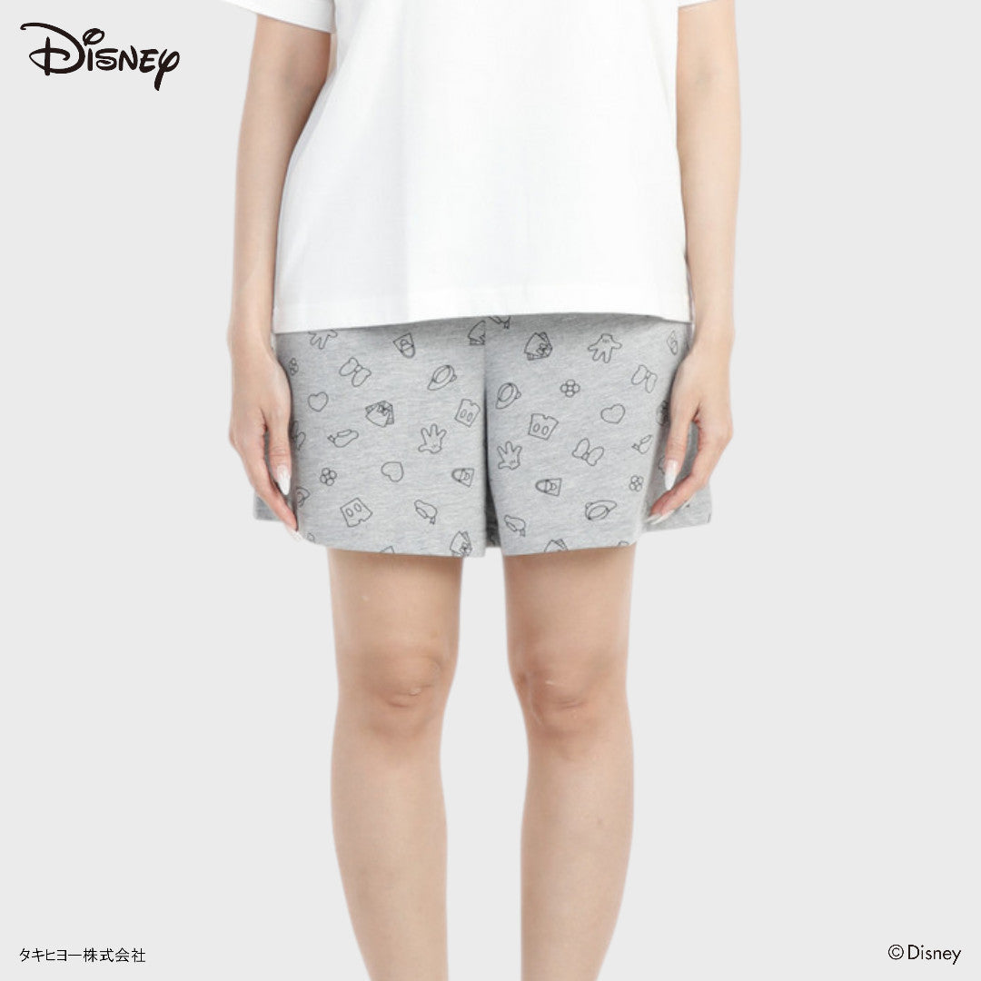 กางเกงขาสั้น Disney ลายไอคอนจิ๋ว ใส่แล้วเหมือนมีดิสนีย์รอบตัว (Size S-LL)