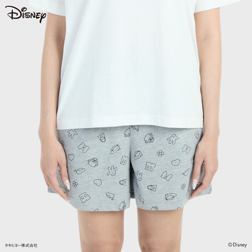 กางเกงขาสั้น Disney ลายไอคอนจิ๋ว ใส่แล้วเหมือนมีดิสนีย์รอบตัว (Size S-LL)