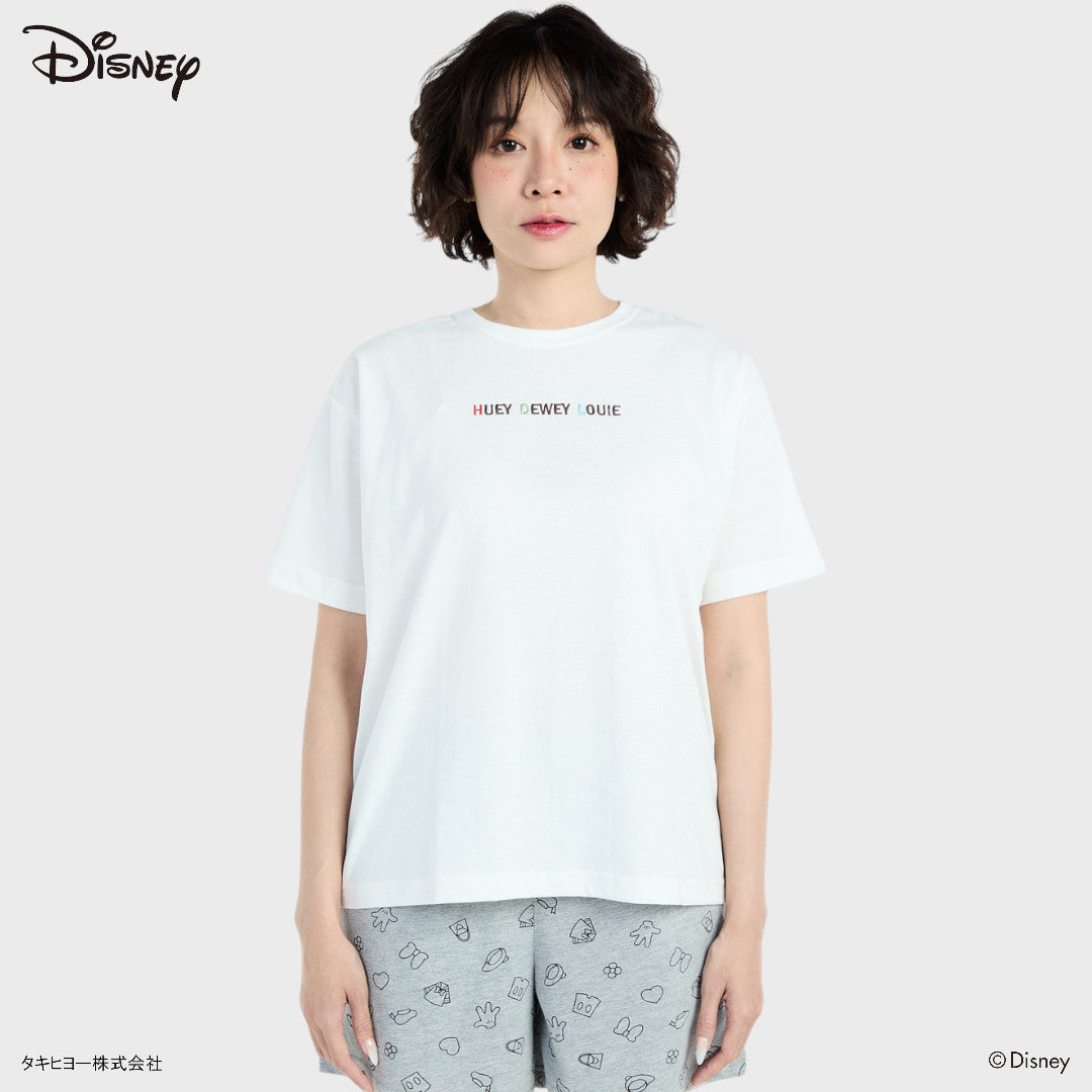 เสื้อยืด Donald & Pluto ลายคู่หูพาเที่ยว – สนุกสดใสสายลุยคลื่น (Size S-LL)