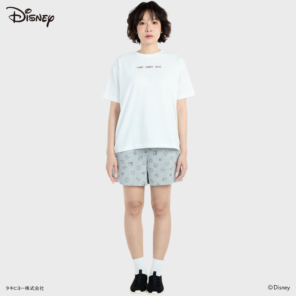 เสื้อยืด Summer Fun ลาย Huey Dewey Louie วิ่งรับลมและแสงแดด (Size S-LL)
