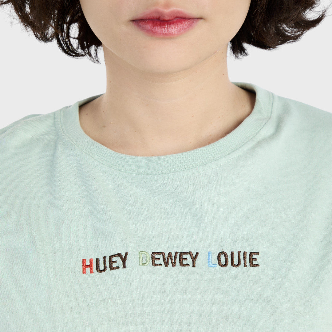 เสื้อยืด Summer Fun ลาย Huey Dewey Louie วิ่งรับลมและแสงแดด (Size S-LL)
