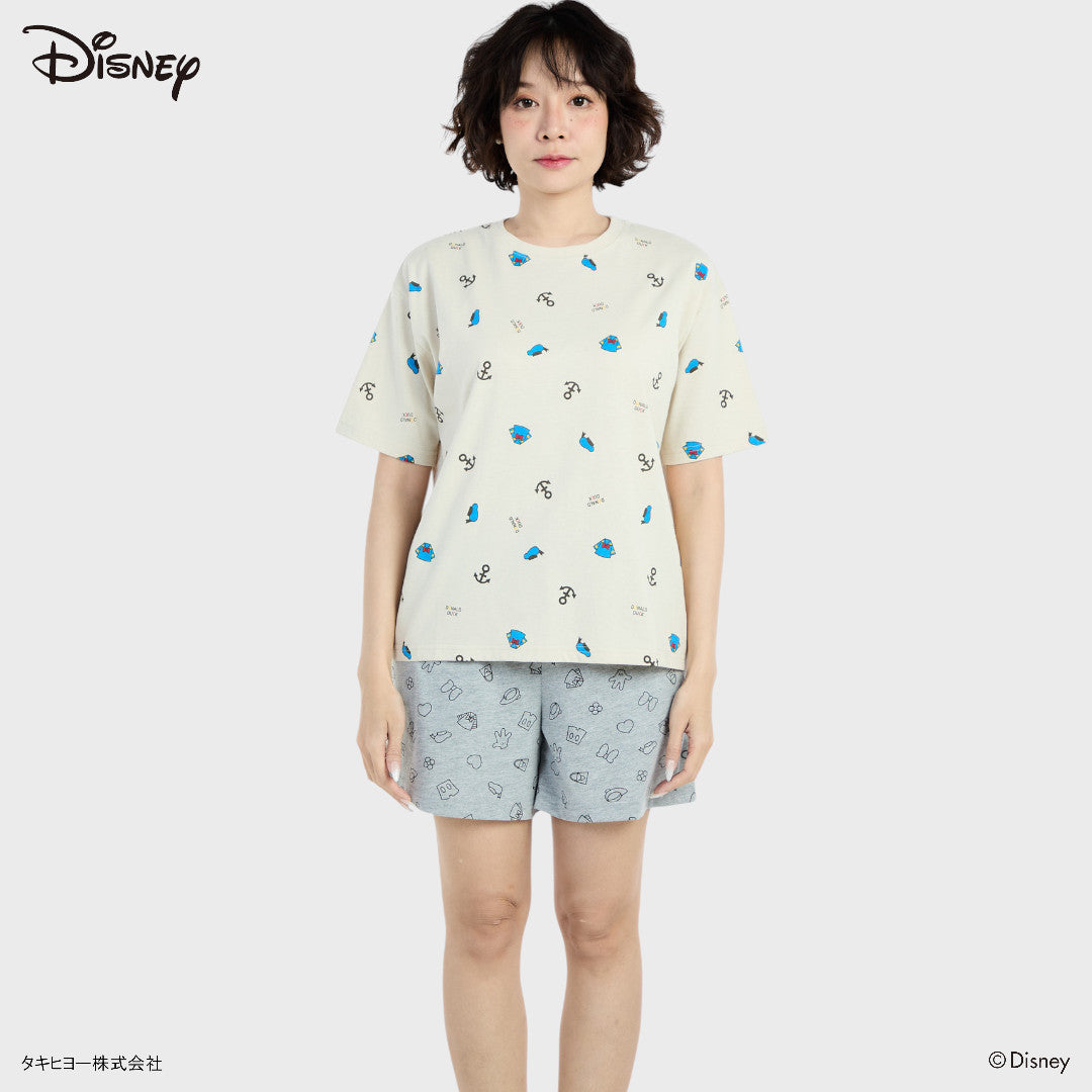 เสื้อยืดโดนัลด์ ดั๊ก ลายมินิมอล “เรียบๆแต่น่ารัก” (Size S-LL)