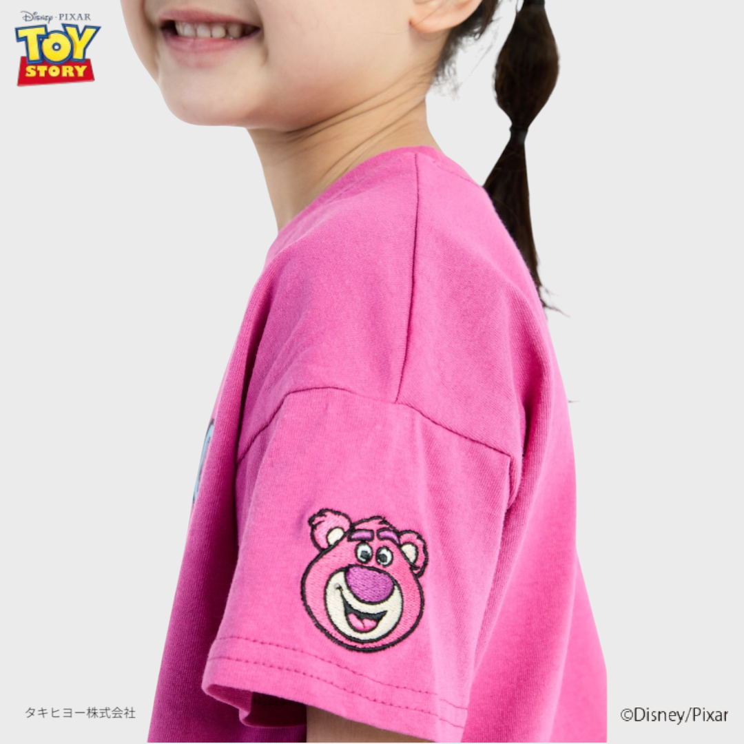 Kids (Size 100-120)  เสื้อยืดเด็ก Disney ลายหมีล็อตโซ่สตรอว์เบอร์รี