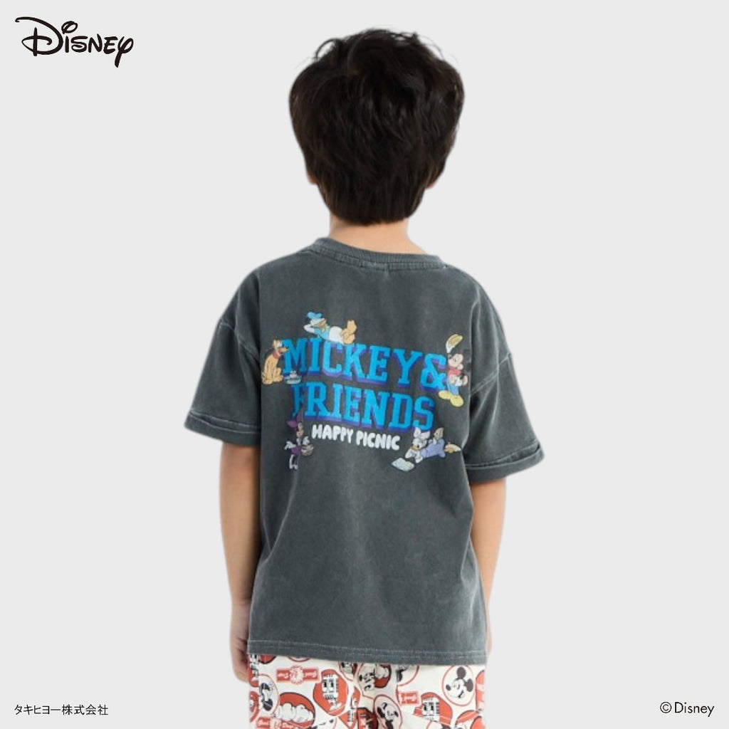 T-SHIRT MICKEY & FRIENDS “HAPPY PICNIC” FRONT- BACK PRINT KIDS (SIZE 110-130)