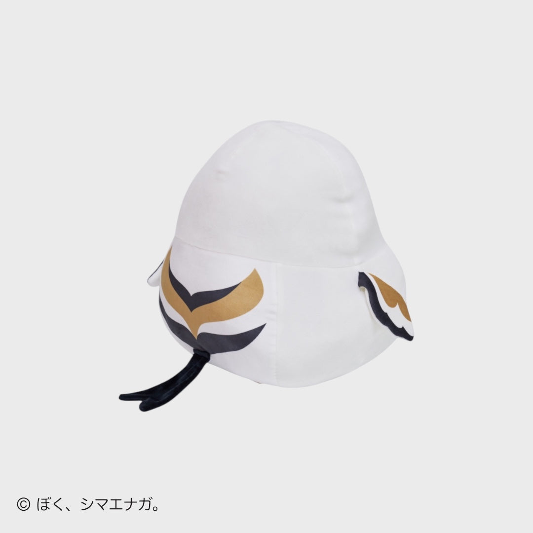 Shimaenaga Plush Doll – The Winking White Bird with a Red Bow 🎀🐦💖