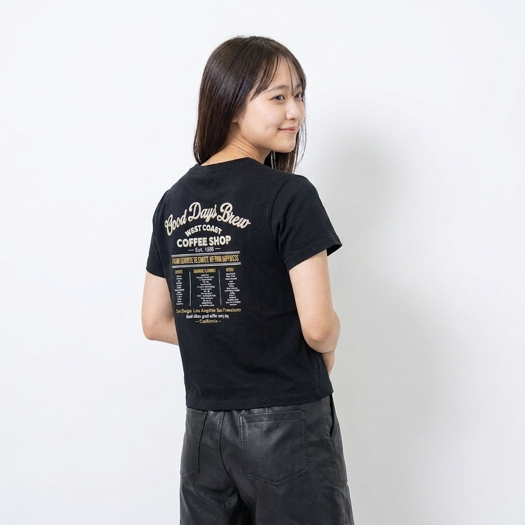 COMPACT HENLEY NECK MINI-LOGO TEE