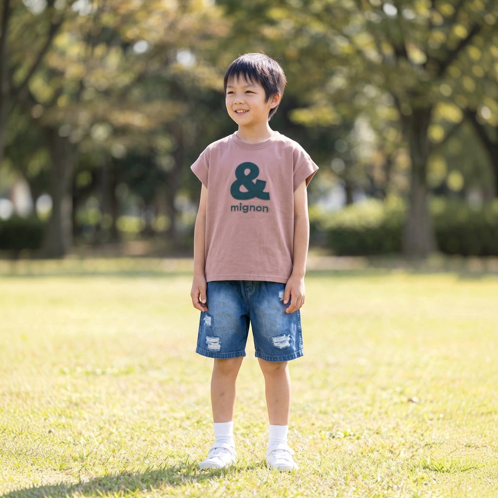 KIDS  APPLIQUE COTTON TANK TOP (100-120CM)