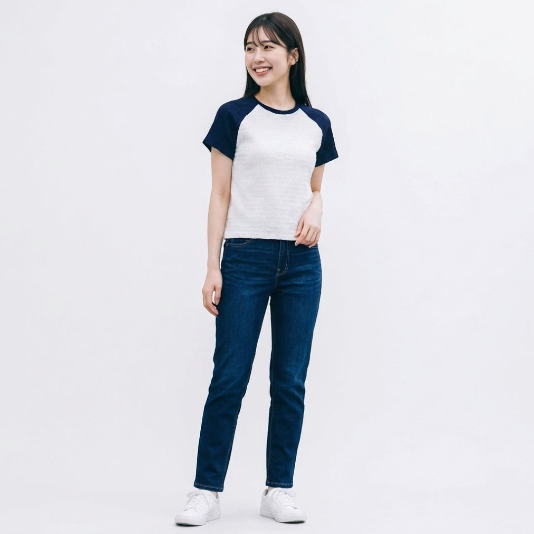 WOMEN'S QUICK-DRY STRETCH STRAIGHT-LEG JEANS