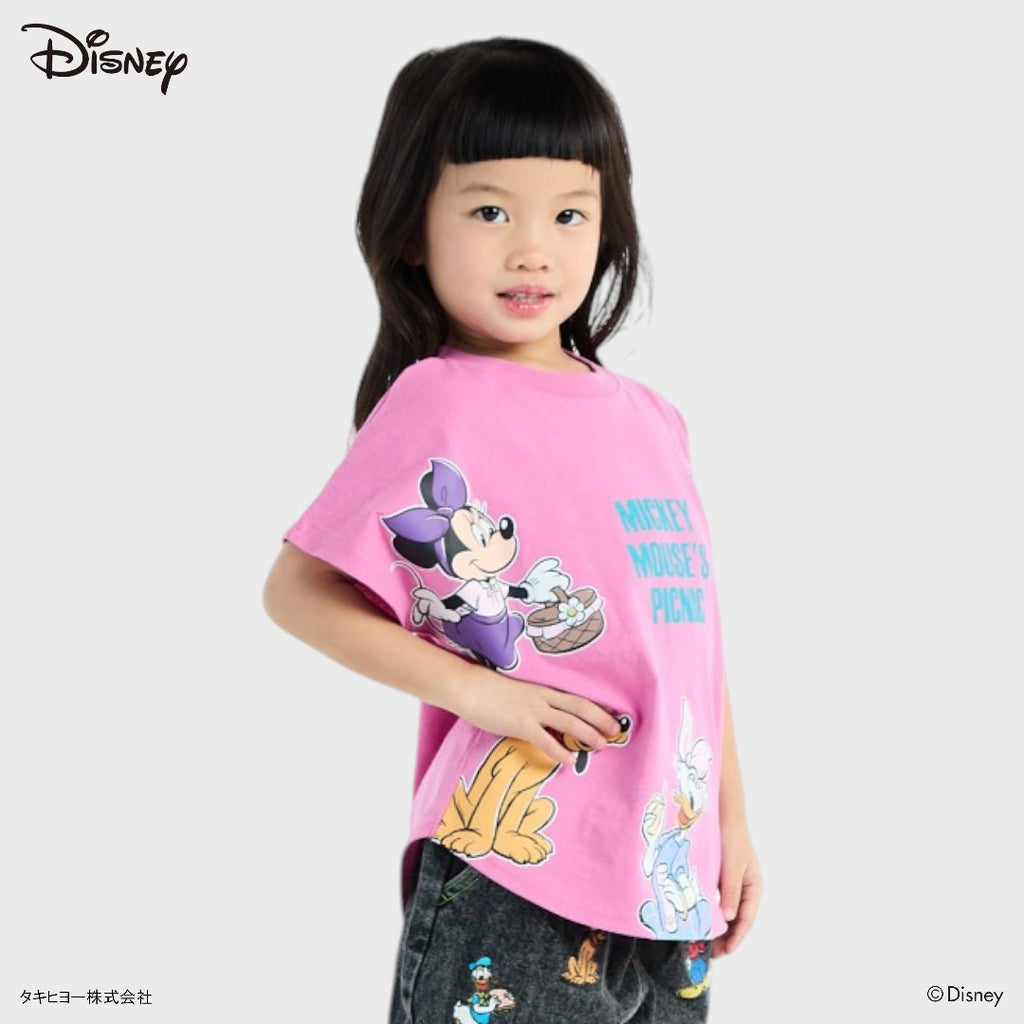 Kids (Size 110-130) เสื้อยืดเด็ก Disney Mickey & Friends – Picnic Party