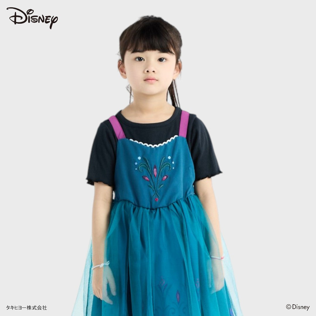 KIDS (SIZE 110-130) DISNEY FROZEN ANNA-INSPIRED TULLE DRESS TEAL