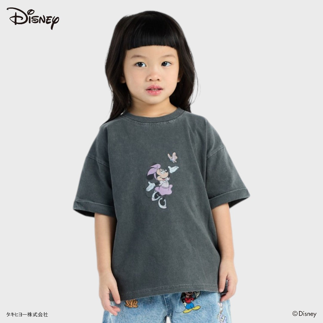 BLACK T-SHIRT WITH MINNIE MOUSE GRAPHIC KIDS TEE KIDS (SIZE 110-130)