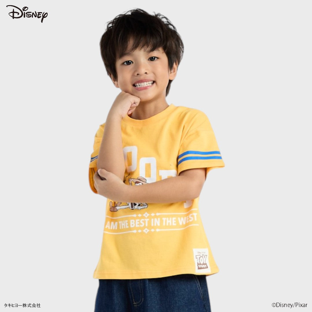 Kids (Size 100-120)  เสื้อยืดเด็กสายลุยพร้อมพจญภัย Toy Story ลาย Woody “Best in the West