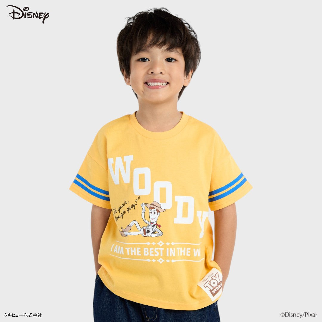 Kids (Size 100-120)  เสื้อยืดเด็กสายลุยพร้อมพจญภัย Toy Story ลาย Woody “Best in the West
