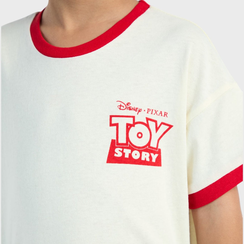 Kids (Size 100-120) เสื้อยืดเด็ก Toy Story ลาย Woody & Bullseye น่ารักสดใสสำหรับเด็ก