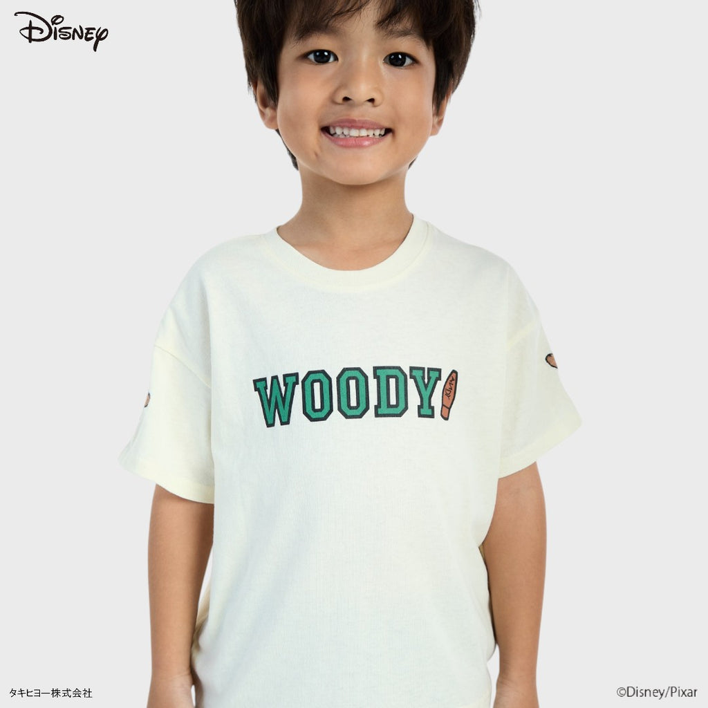 Kids (Size 130-150) เสื้อยืดเด็ก Disney ลาย Woody สไตล์นายอำเภอตัวจิ๋ว