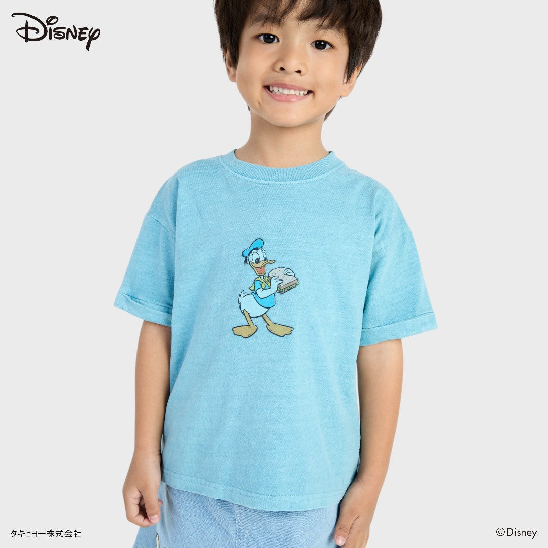 DISNEY Kids (110-130) Donald Duck T-Shirt – Mickey & Friends Happy Picnic