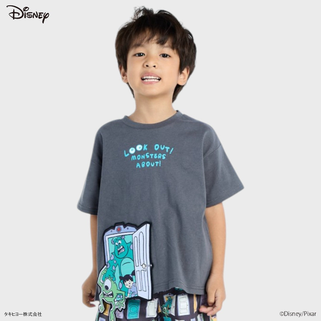 Kids (Size 110-130) บู๊! เสื้อยืดเด็ก Monsters, Inc.  ลายแก๊งมอนสเตอร์สุดป่วน