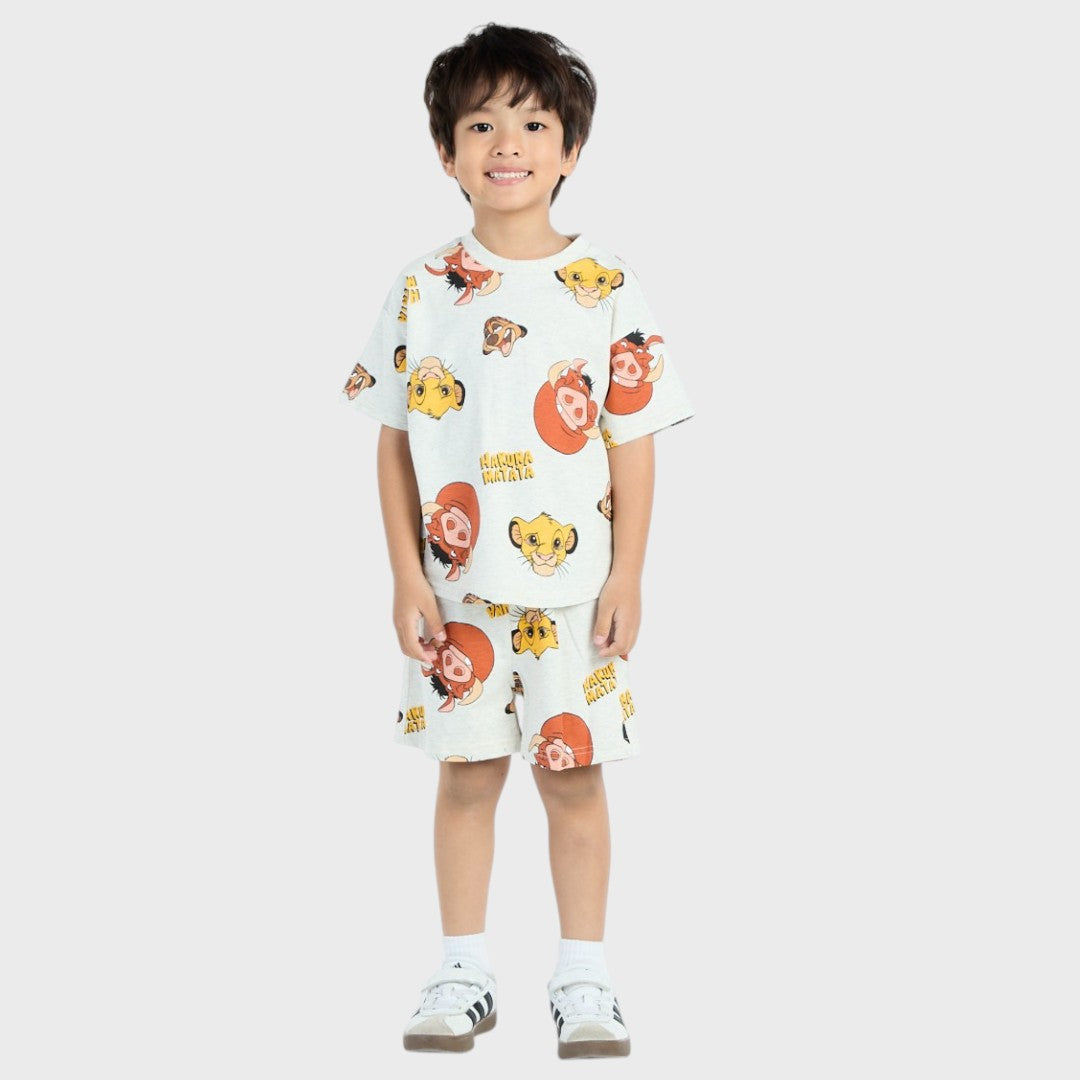 Kids (Size 90-100) เสื้อยืดเด็ก The Lion King ลาย Hakuna Matata