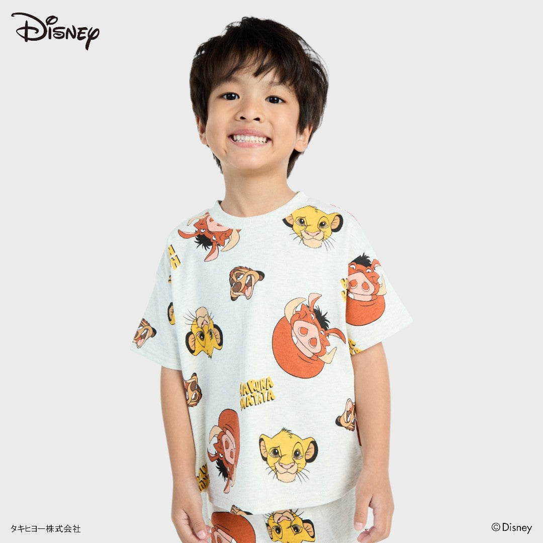 Kids (Size 110-130) เสื้อยืดเด็ก The Lion King ลาย Hakuna Matata สายสดใสเต็มตัว
