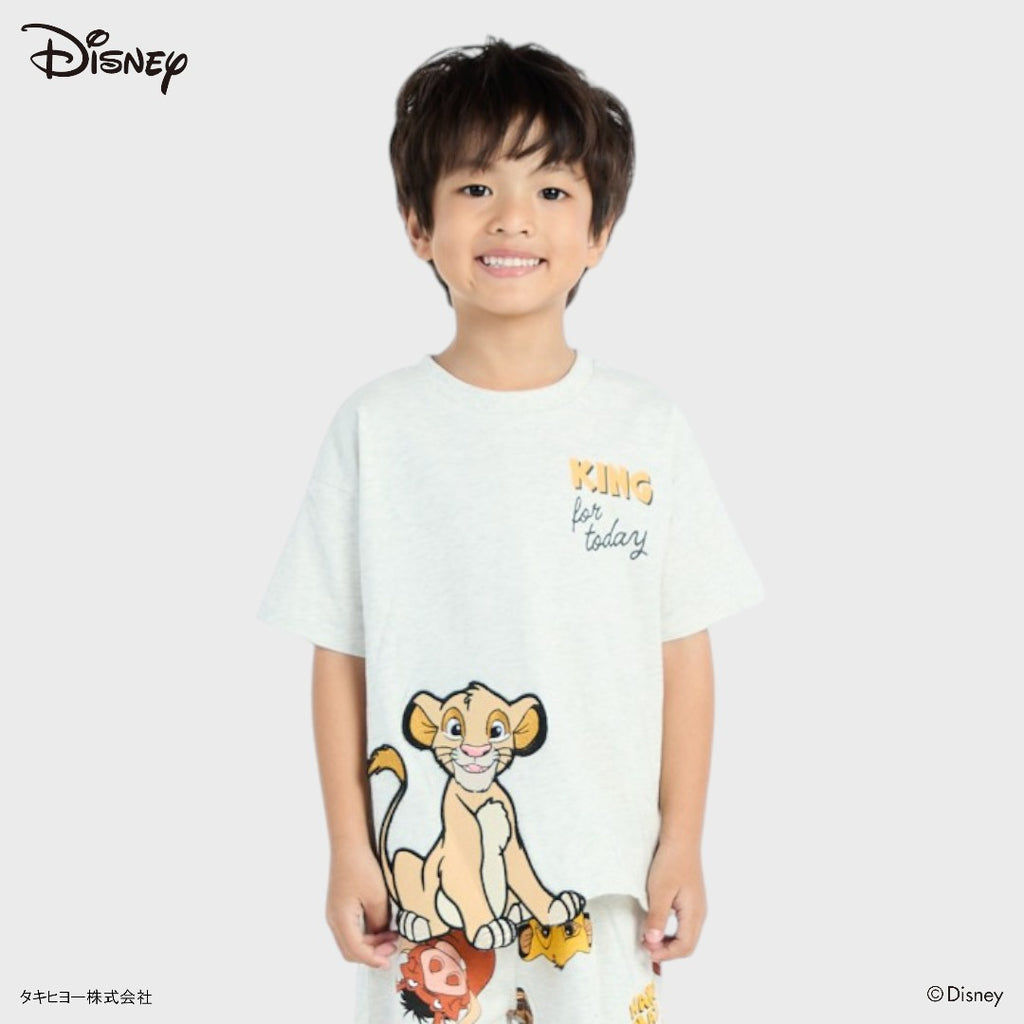 KIDS (SIZE 110-130) DISNEY THE LION KING SIMBA T-SHIRT LIGHT GREY