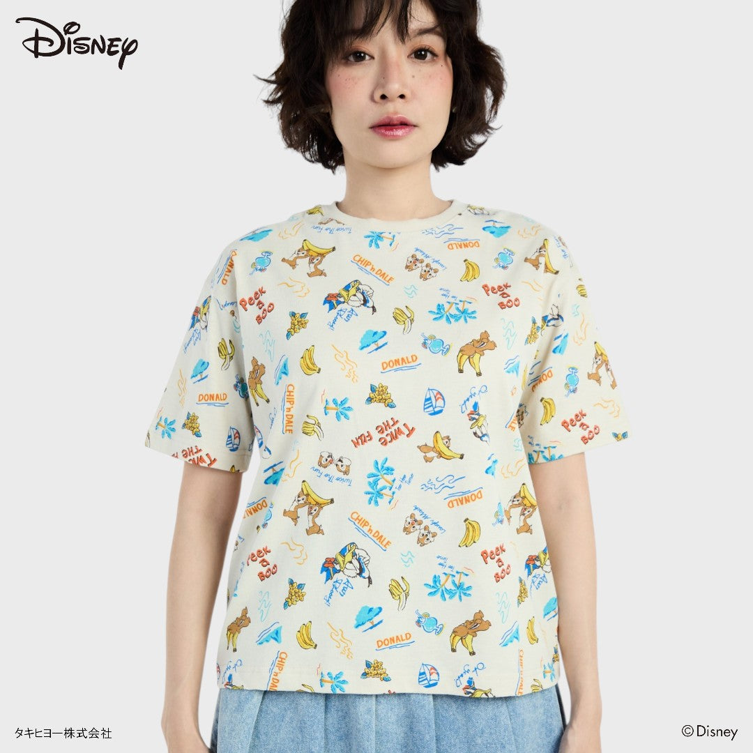 เสื้อยืดโดนัลด์ ดั๊ก x ชิพแอนด์เดล ทีมป่วนรวมตัว (Size S-LL)