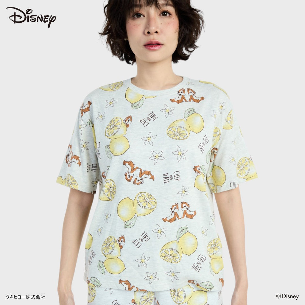 เสื้อยืดลายชิพกับเดล x เลมอนสดใสและสดชื่น (Size M-LL)