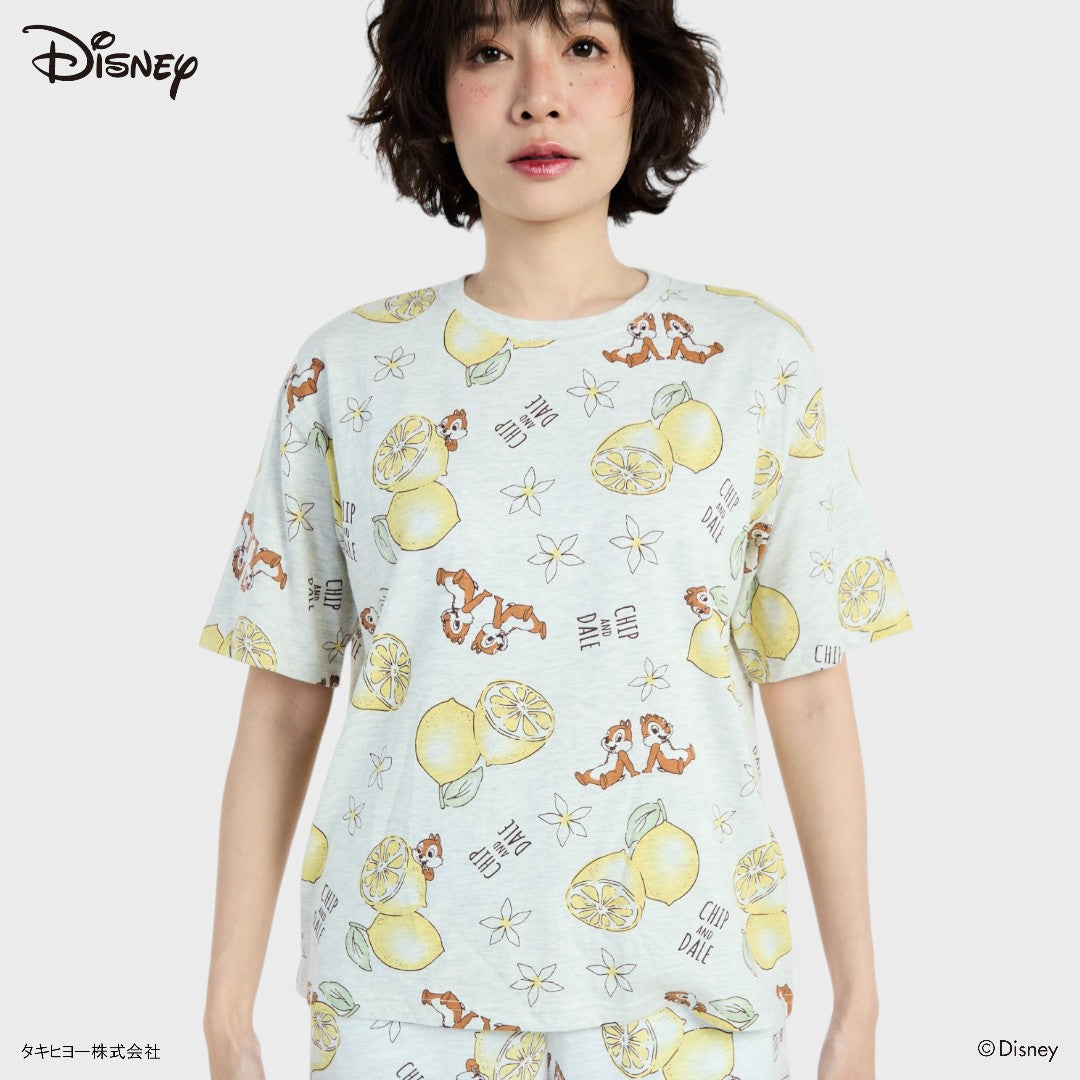 เสื้อยืดลายชิพกับเดล x เลมอนสดใสและสดชื่น (Size M-LL)