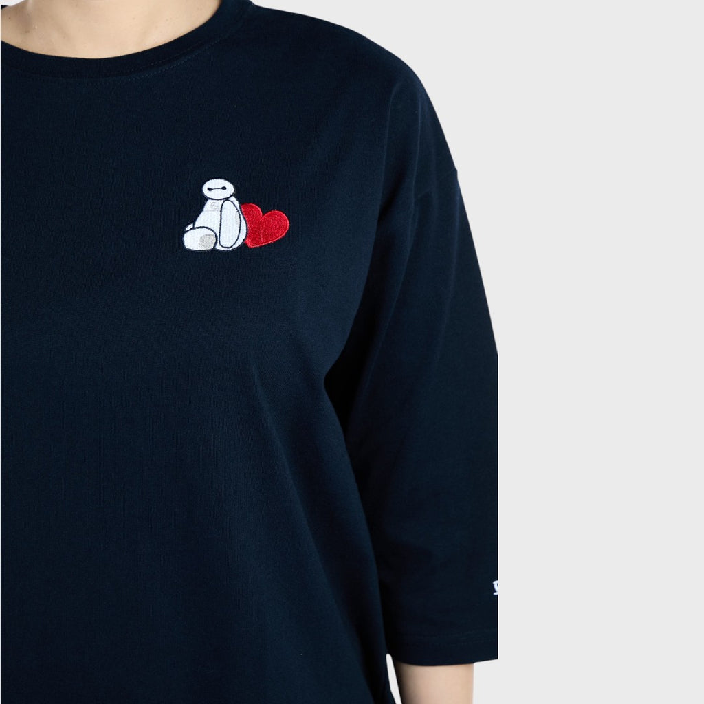 เสื้อยืดแขนยาว Baymax ไอคอนมินิฮาร์ท (Size M-LL)