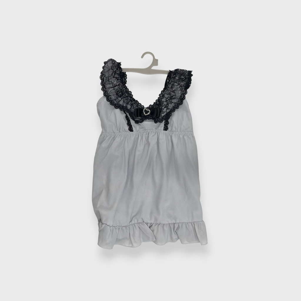 LACE HEART CHARM BABYDOLL
