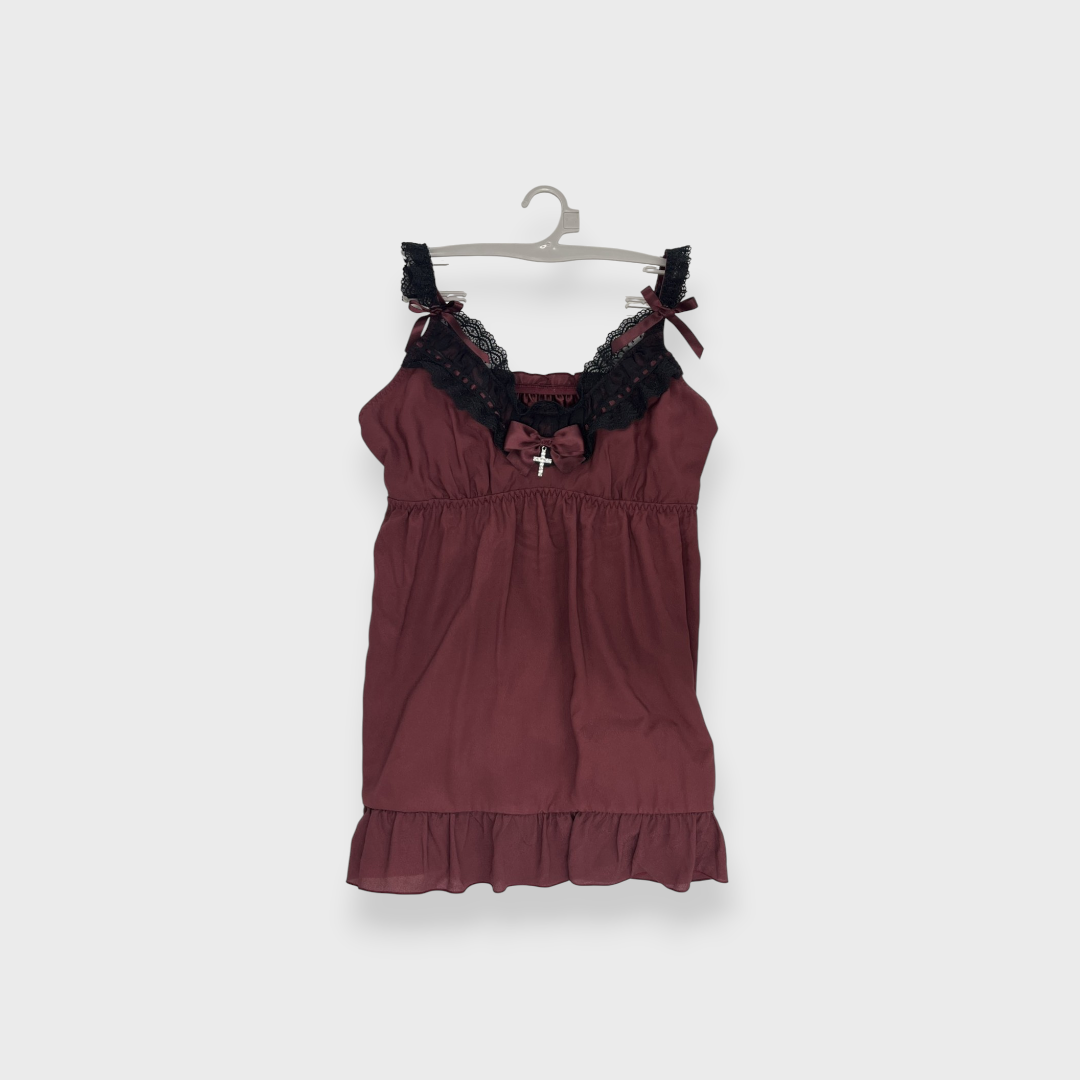 LACE RIBBON BABYDOLL